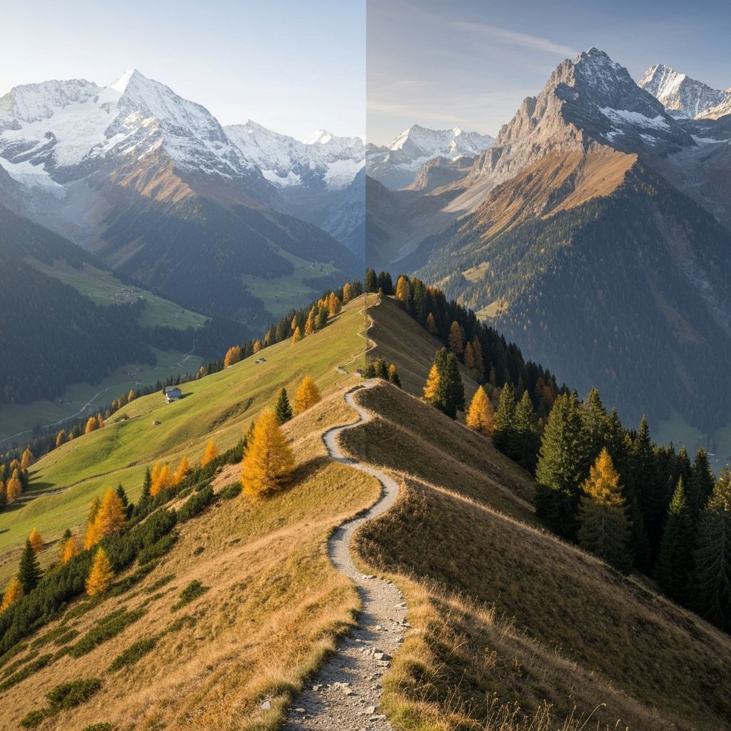 Pfad durch Jahreszeiten